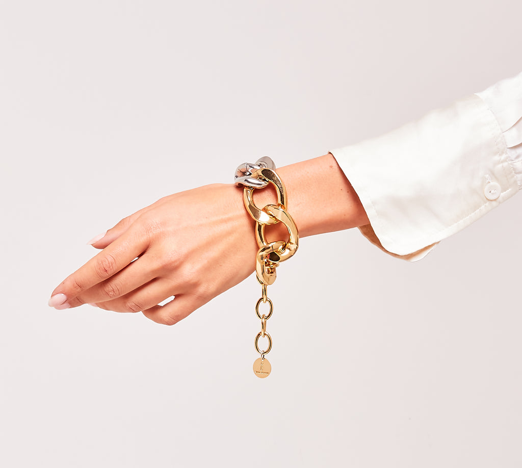 Silvia Gnecchi Flat Bracelet In Saldo