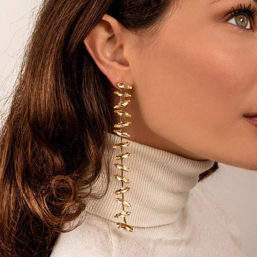 Silvia Gnecchi Navette Long Earrings Promozione