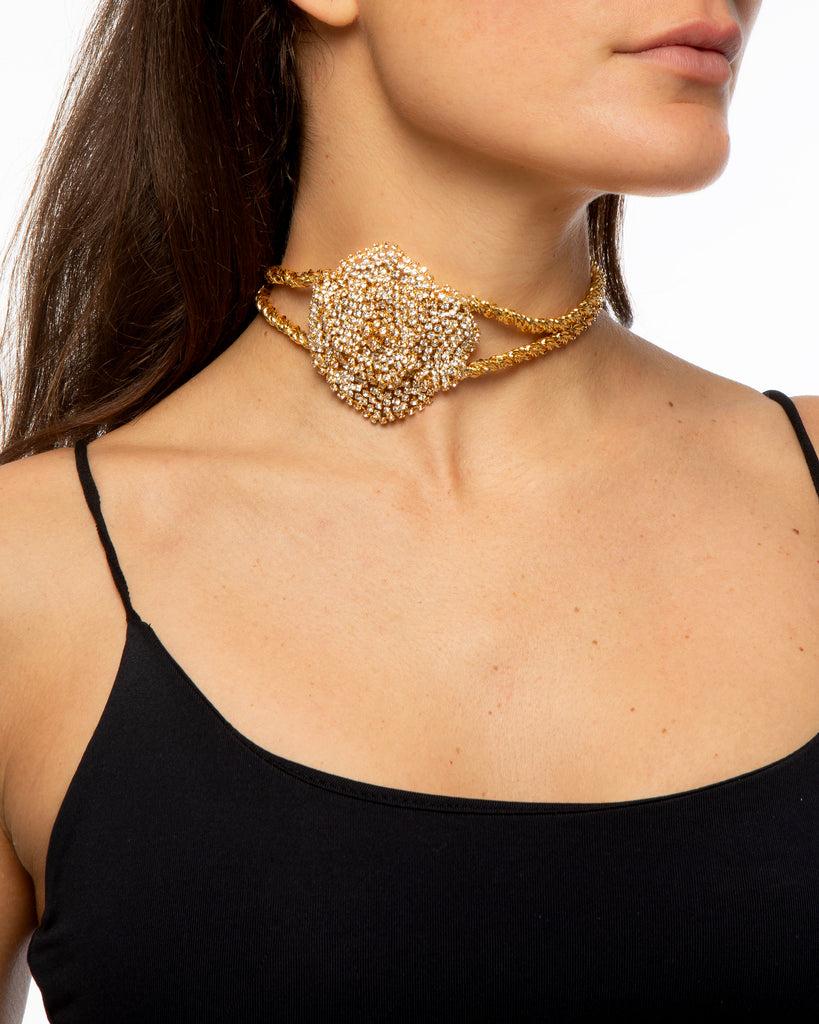 Silvia Gnecchi Rose Choker Vendita Calda