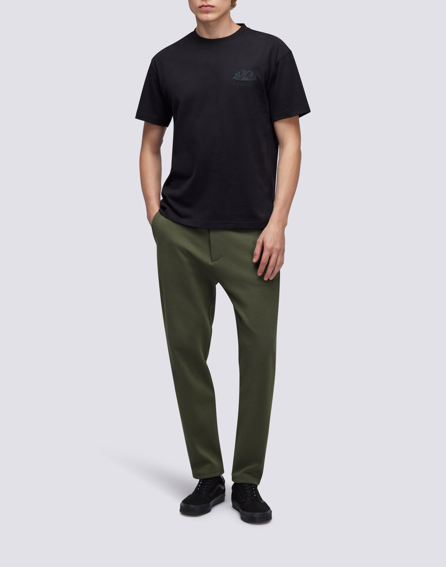 Sundek T-SHIRT GIROCOLLO CON LOGO RICAMATO M170TEJS700-00400 Saldi Di Fabbrica