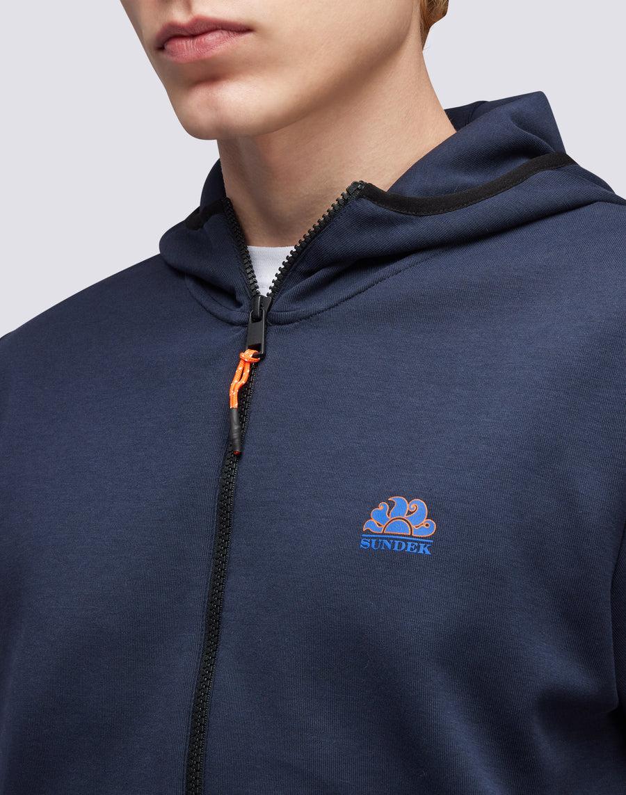 Sundek felpa full zip con cappuccio m411jhil400-00701 2025