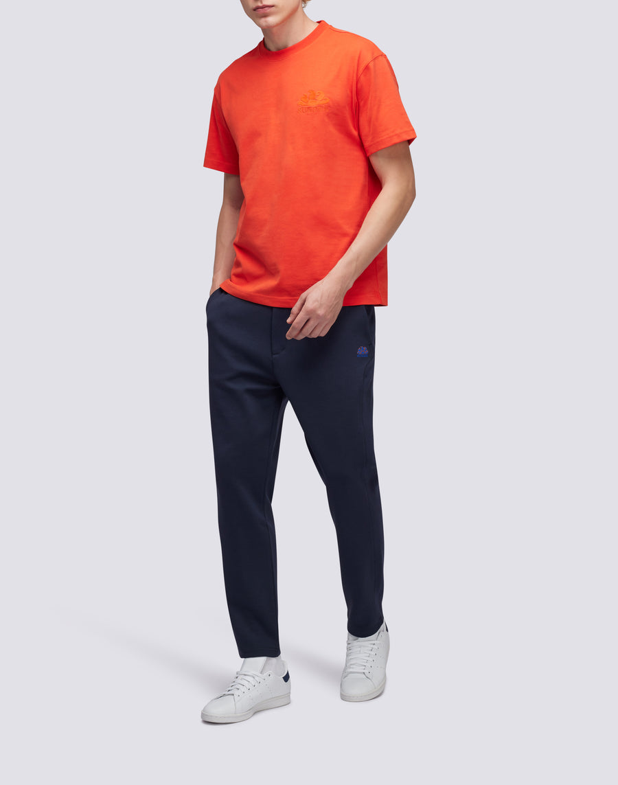 Sundek T-SHIRT GIROCOLLO CON LOGO RICAMATO M170TEJS700-A4200 Nuovo