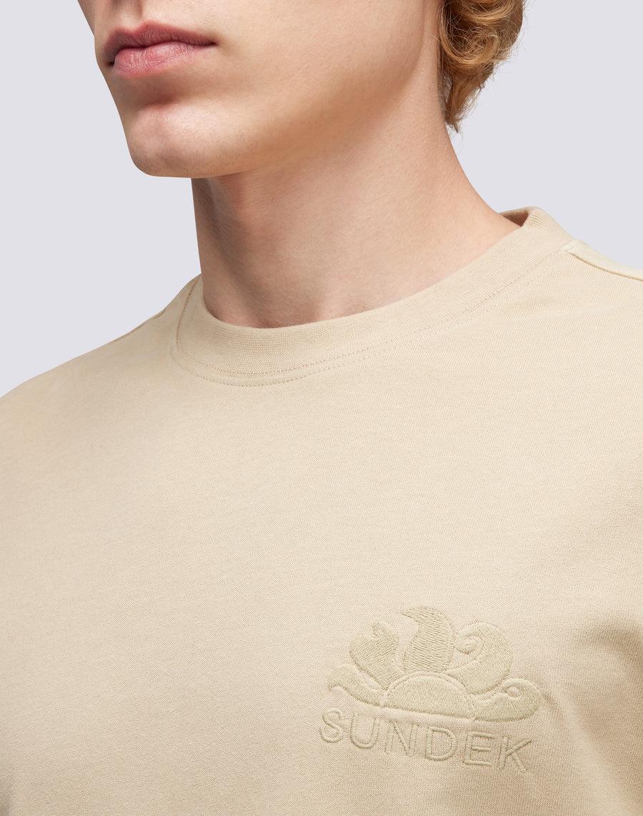 Sundek T-SHIRT GIROCOLLO CON LOGO RICAMATO M170TEJS700-65200 Promozione