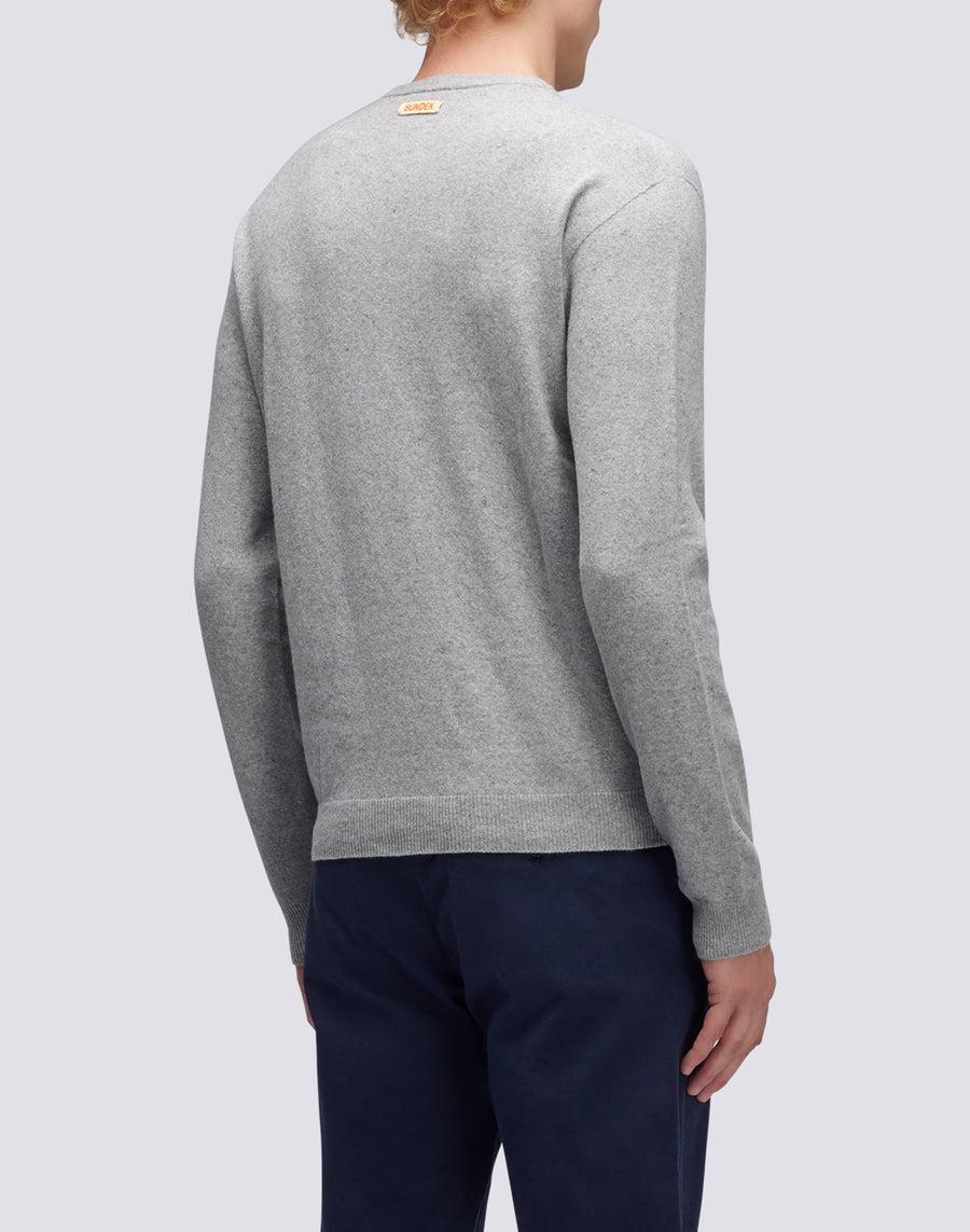 Sundek maglione a girocollo misto cashmere M350KIWS500-02900 Pezzi Unici