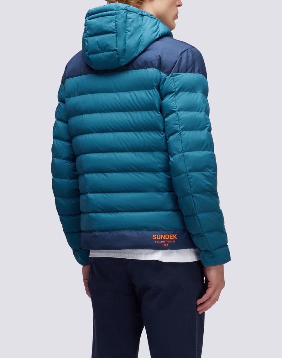 Sundek giacca trapuntata con cappuccio m998jkdp100-93301 Soddisfazione Garantita