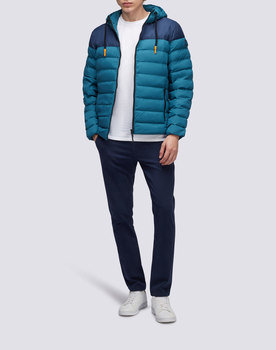 Sundek giacca trapuntata con cappuccio m998jkdp100-93301 Soddisfazione Garantita