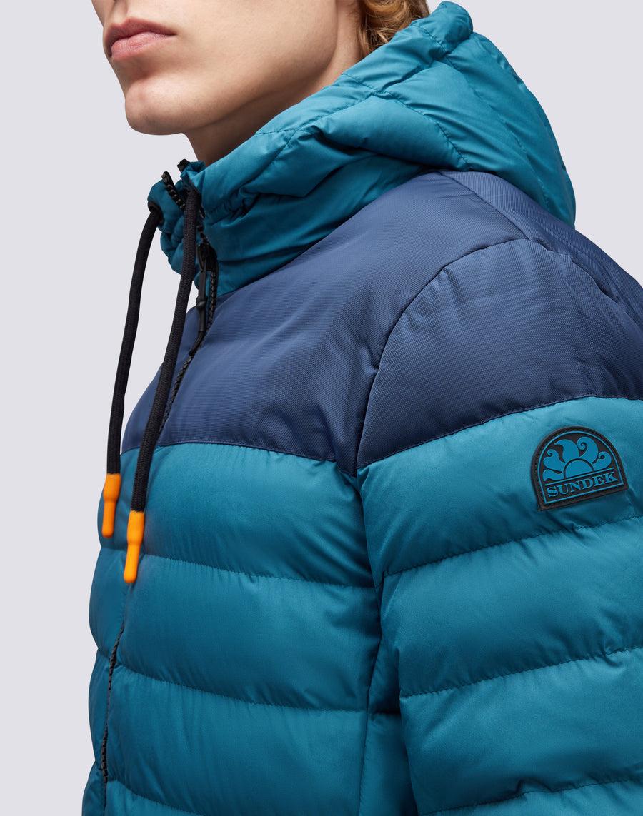 Sundek giacca trapuntata con cappuccio m998jkdp100-93301 Soddisfazione Garantita