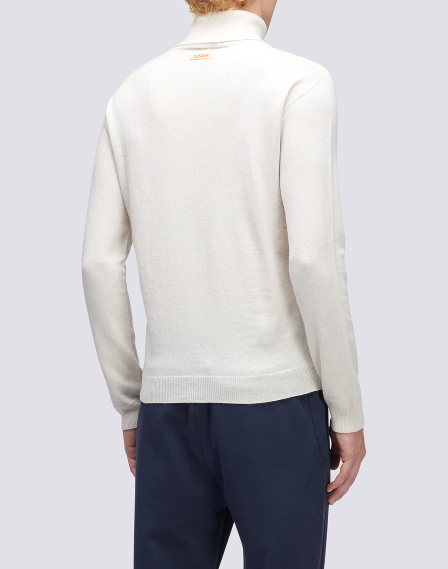 Sundek maglione a girocollo misto cashmere M351KIWS500-03900 Consegna Veloce