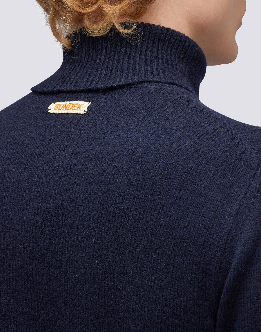 Sundek maglione a girocollo misto cashmere M353KIWS500-00700 Fino Al -60%