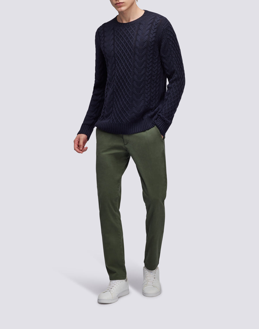 Sundek maglione a girocollo misto cashmere M354KIWS100-00700 Shopping Online
