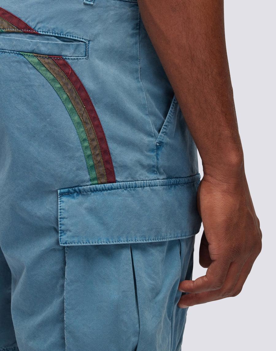Sundek SHORTS CARGO IN TESSUTO TINTO IN CAPO CON ARCOBALENO m248wkpp900-a2601 Economico