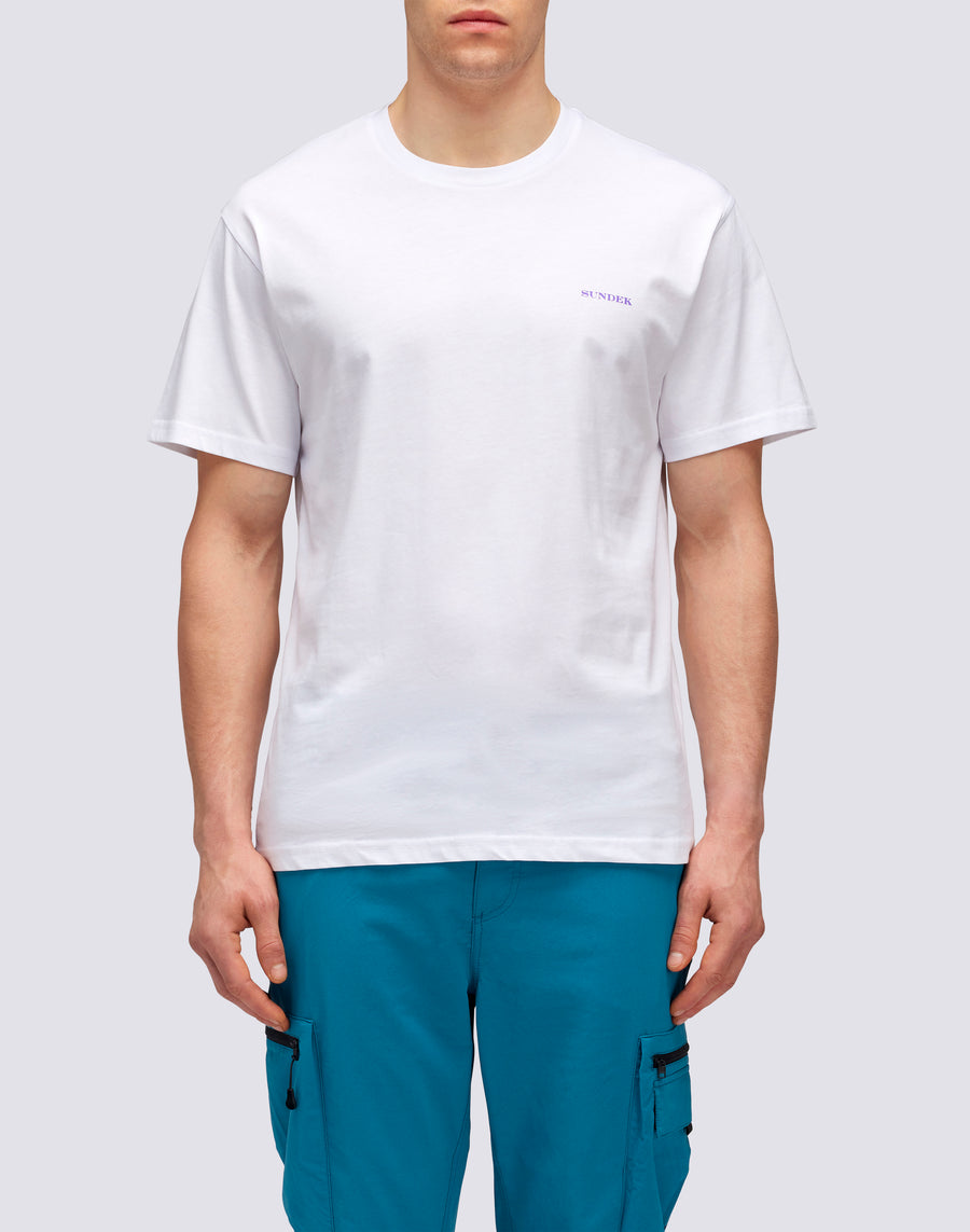 Sundek T-SHIRT PALM TRIP m618tej789p-00600 In Vendita
