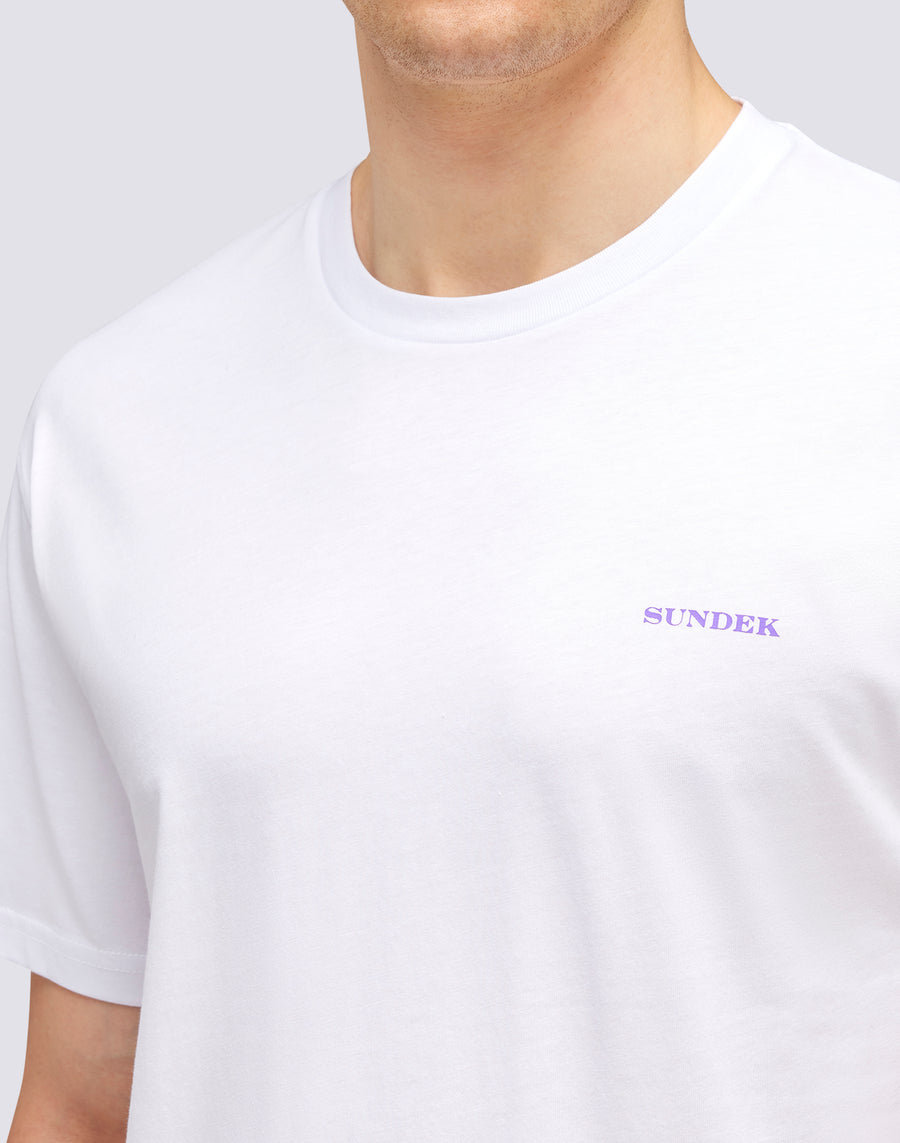 Sundek T-SHIRT PALM TRIP m618tej789p-00600 In Vendita