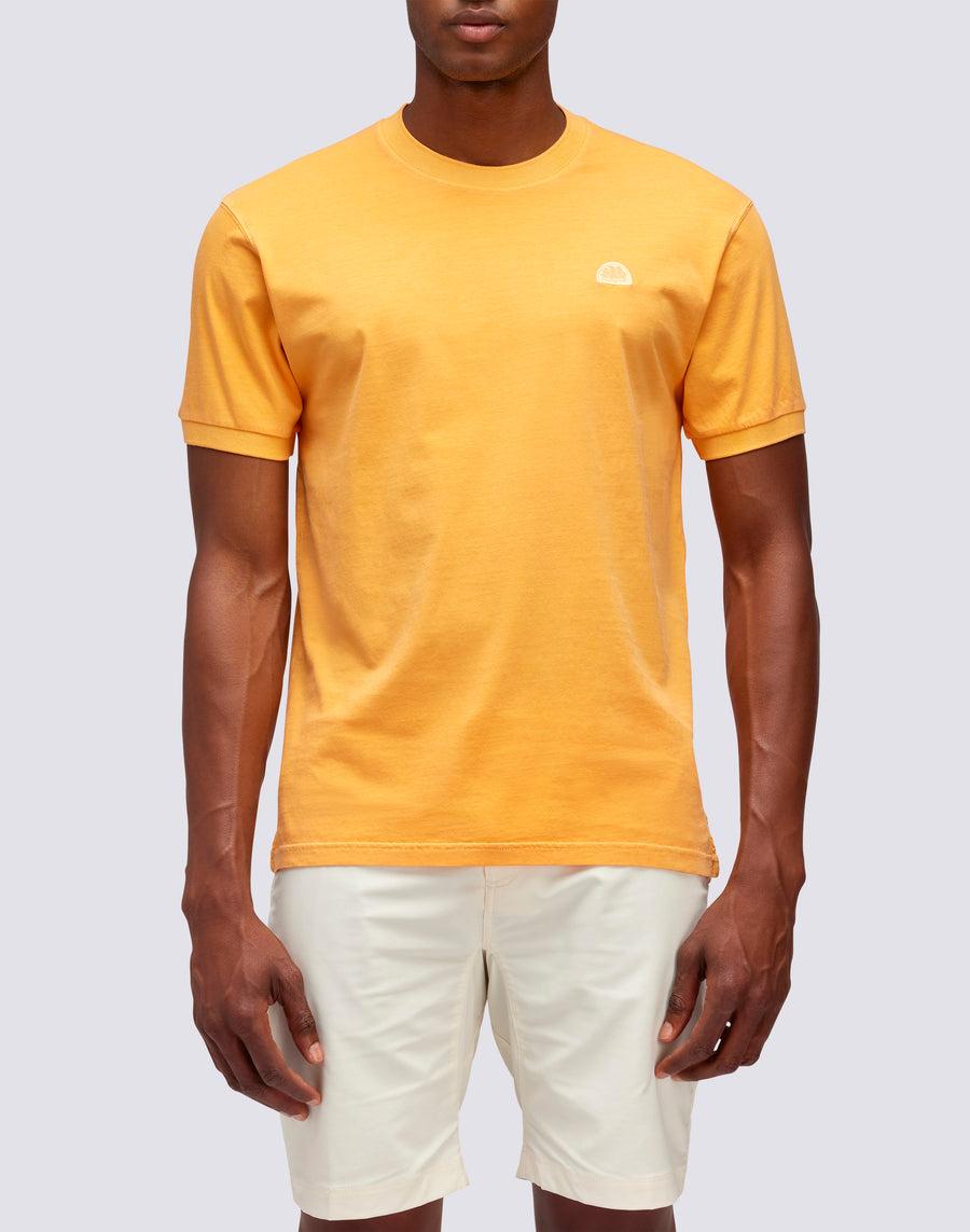 Sundek T-SHIRT NEW DEY GIROCOLLO TINTO CAPO CON LOGO m108tej78tc-a3301 I Più Venduti