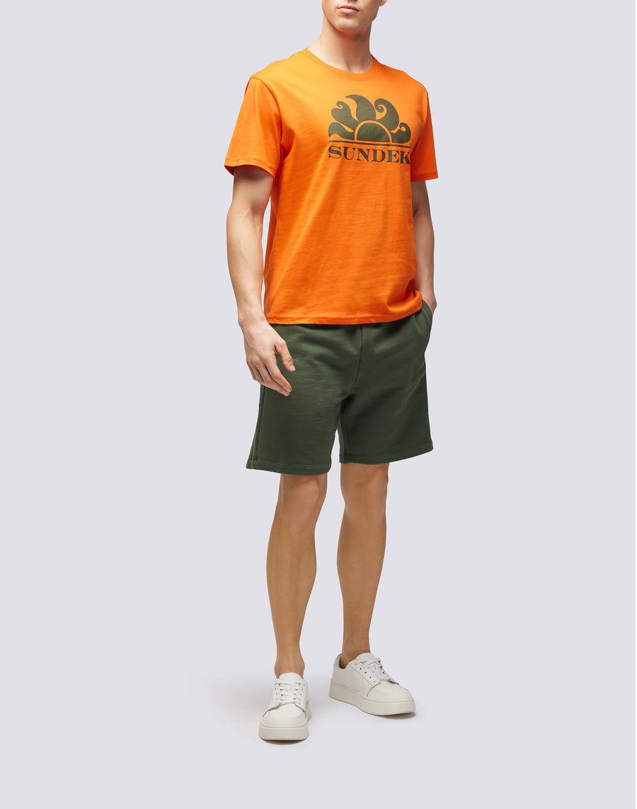 Sundek T-SHIRT GIROCOLLO CON STAMPA LOGO m021tej7800-55001 Negozio