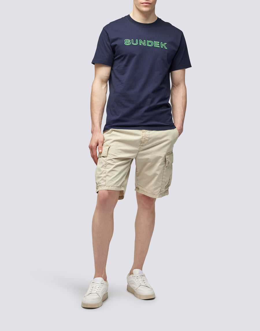 Sundek T-SHIRT LOGO RICAMO m610tej7800-00701 Convenienza