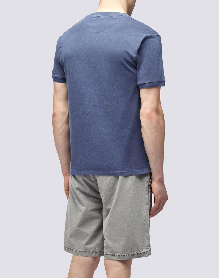 Sundek T-SHIRT NEW DEY GIROCOLLO TINTO CAPO CON LOGO m108tej78tc-00701 Vendita Calda