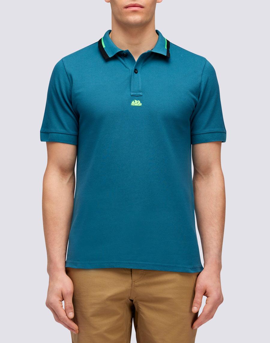 Sundek POLO IN COTONE PIQUET COMBINATO m997plpq500-a3401 Vendite Flash