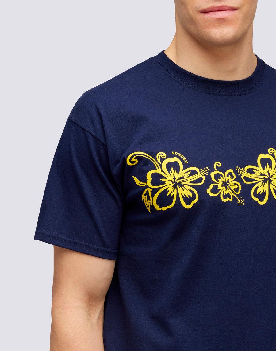 Sundek T-SHIRT ARCHIVE HIBISCUS PRINT m636tejy3ia-00700 Moda