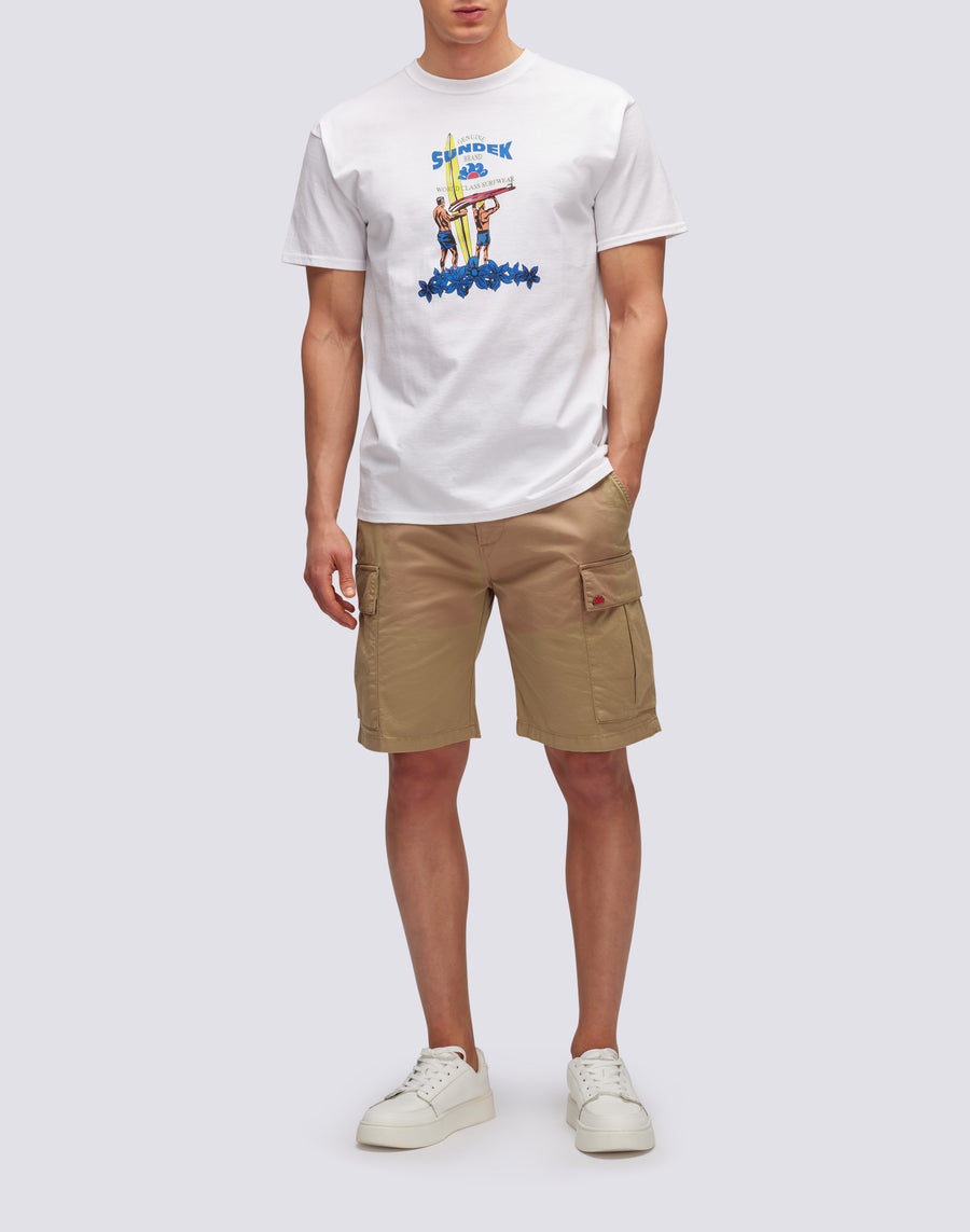 Sundek T-SHIRT HERITAGE SUNDEK PRINT m639tejy300-00600 Qualità