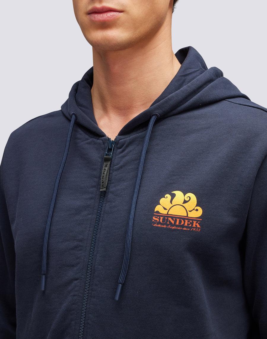 Sundek felpa in cotone con cappuccio M145JHF7700-00700 Vendita
