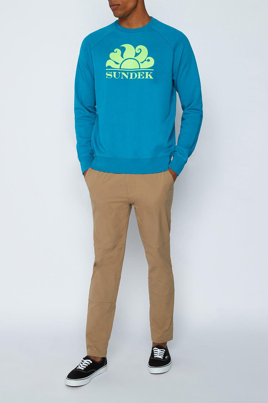 Sundek felpa a girocollo con logo M138JHF7700-69401 Pezzi Unici