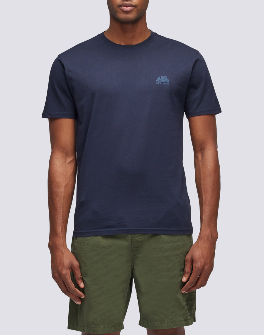 Sundek T-SHIRT GIROCOLLO CON LOGO m129tej78ot-00700 Soddisfazione Garantita