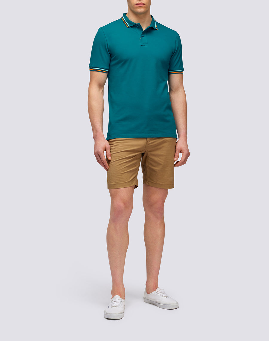 Sundek POLO BRICE IN COTONE PIQUET CON DETTAGLI TRICOLOR m779plj6500-01203 Consegna Veloce