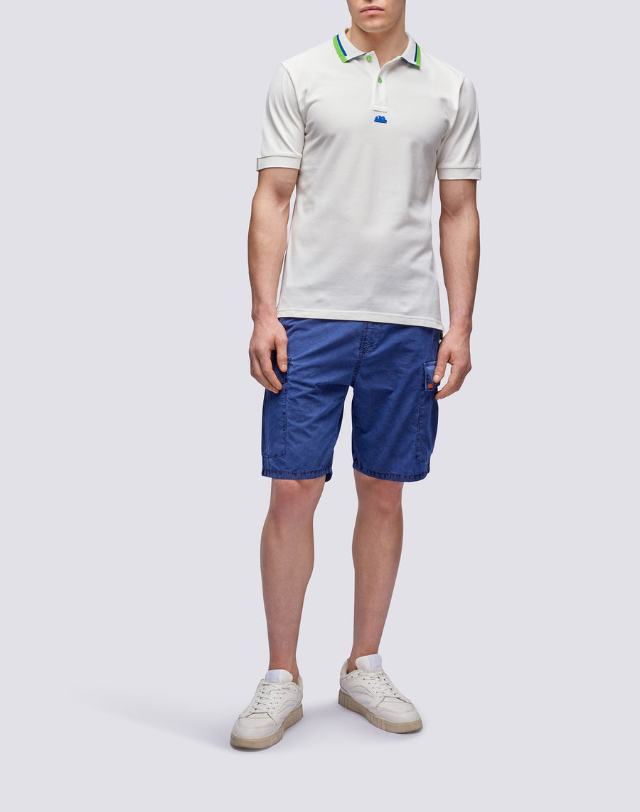 Sundek POLO IN COTONE PIQUET COMBINATO m997plpq500-03901 Prezzo Ridotto