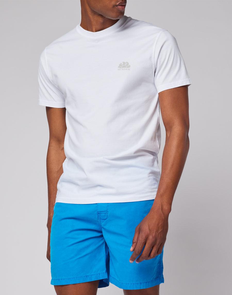 Sundek walkshort in cotone popeline M233WKPP900-00100 Saldi Di Fabbrica
