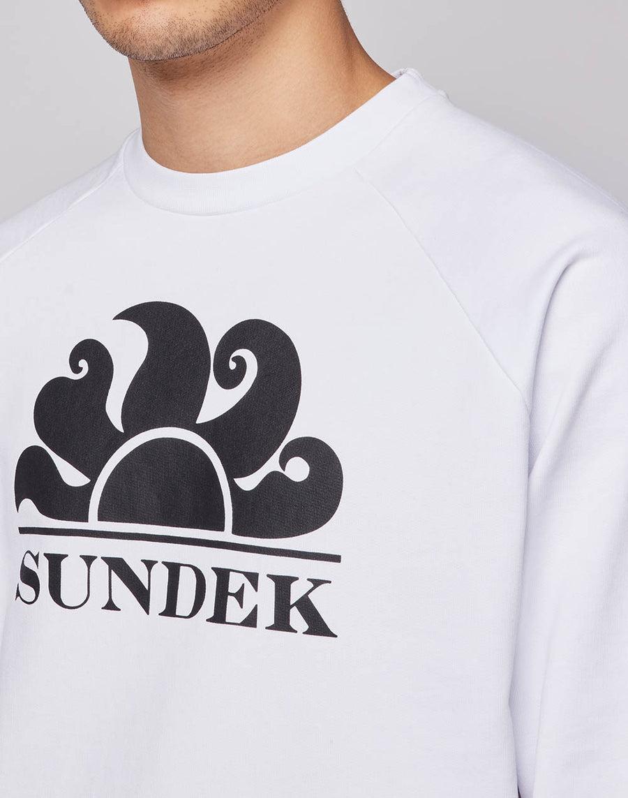Sundek felpa a girocollo con logo M138JHF7700-00604 Vendite Flash