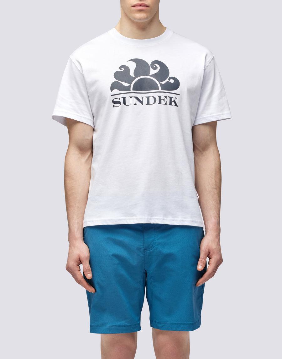 Sundek T-SHIRT GIROCOLLO CON STAMPA LOGO m021tej7800-00607 2025