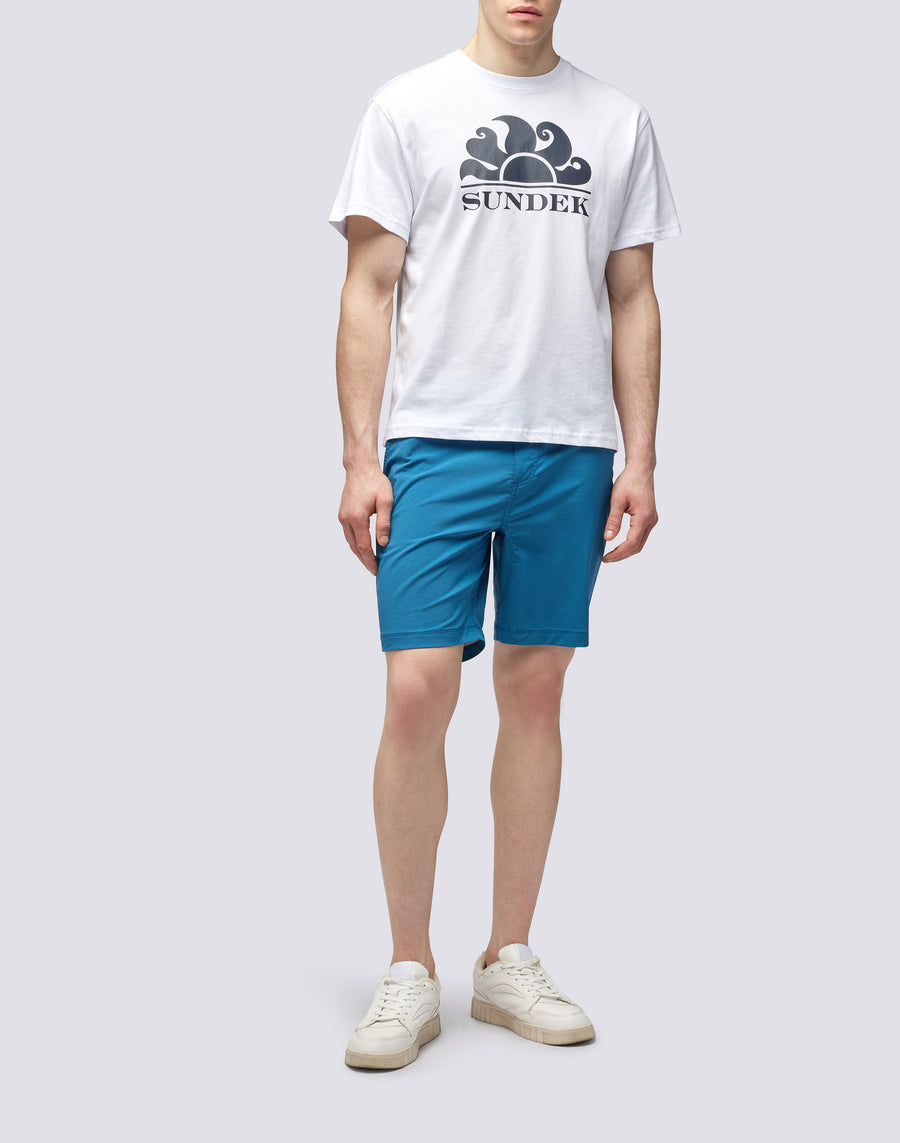 Sundek T-SHIRT GIROCOLLO CON STAMPA LOGO m021tej7800-00607 2025