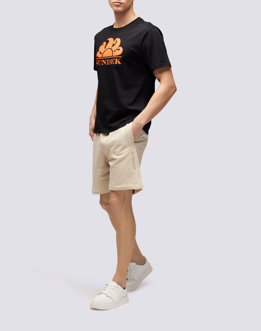 Sundek T-SHIRT GIROCOLLO CON STAMPA LOGO m021tej7800-00402 Vendita