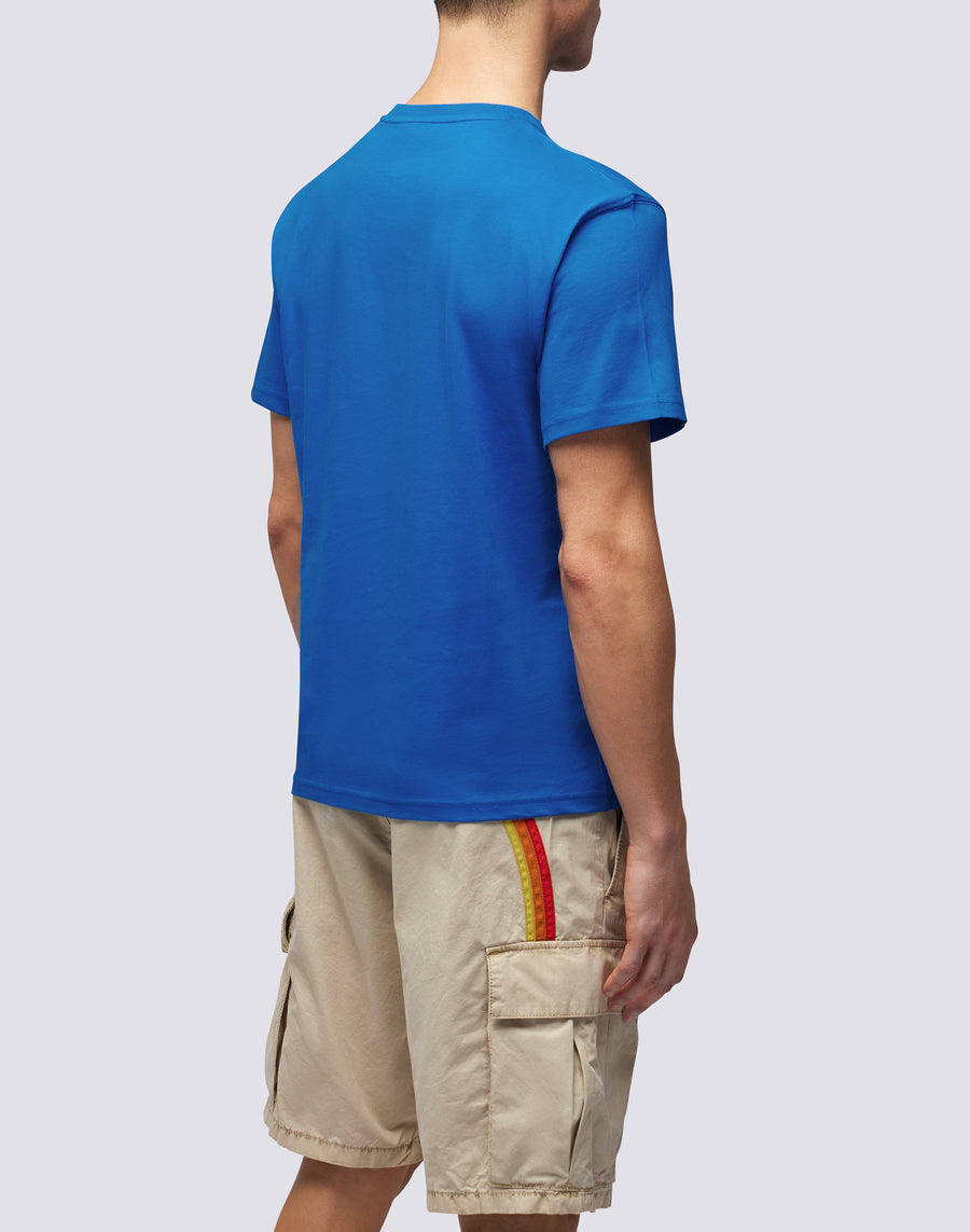 Sundek T-SHIRT GIROCOLLO CON STAMPA LOGO m021tej7800-a2201 Spedizione Gratuita