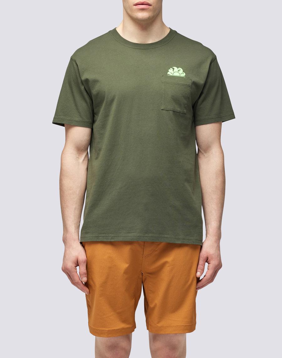 Sundek T-SHIRT CON TASCA m609tej7800-30201 Affare Del Giorno