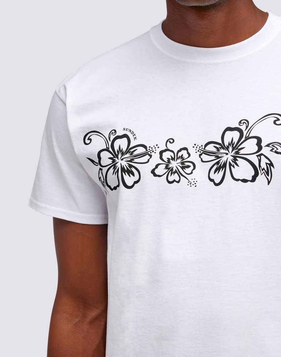 Sundek T-SHIRT ARCHIVE HIBISCUS PRINT m636tejy3ia-00600 Novità