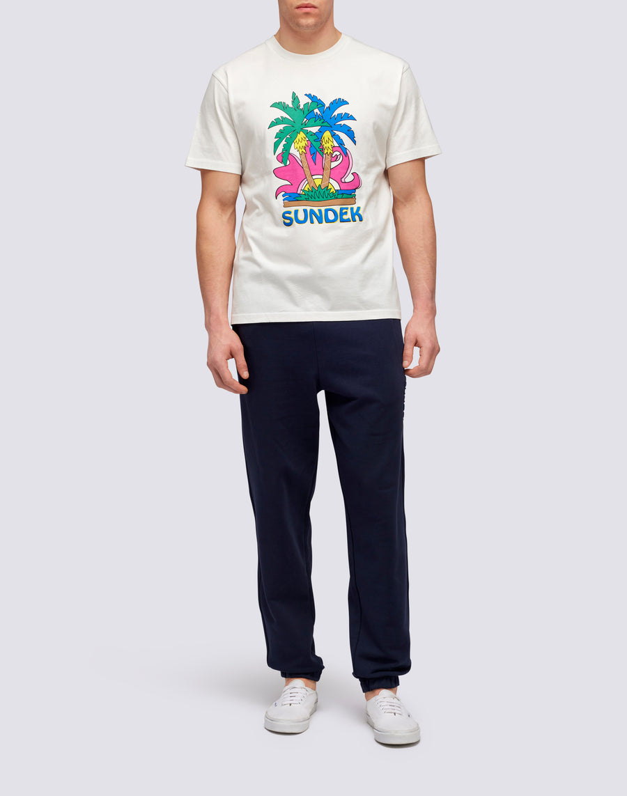Sundek T-SHIRT ISLAND PRINT m613tejr900-03900 Economico