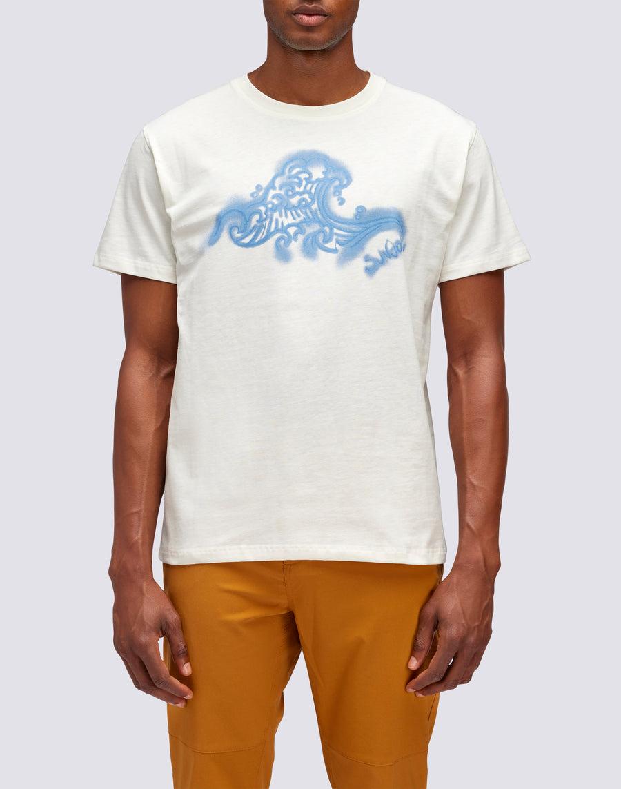 Sundek T-SHIRT WAVE PRINT m612tejs500-03901 In Vendita