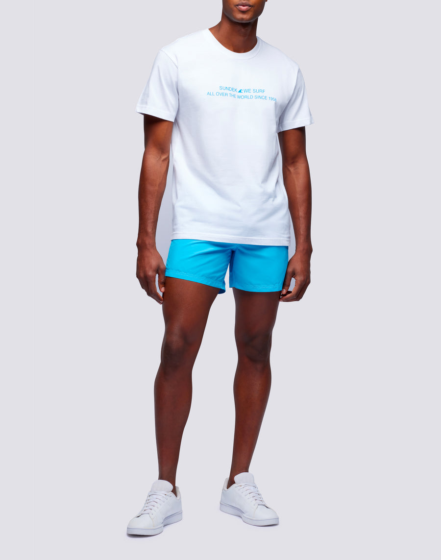 Sundek t-shirt uomo in cotone capsule flag m669tesj500-00400 Nuova