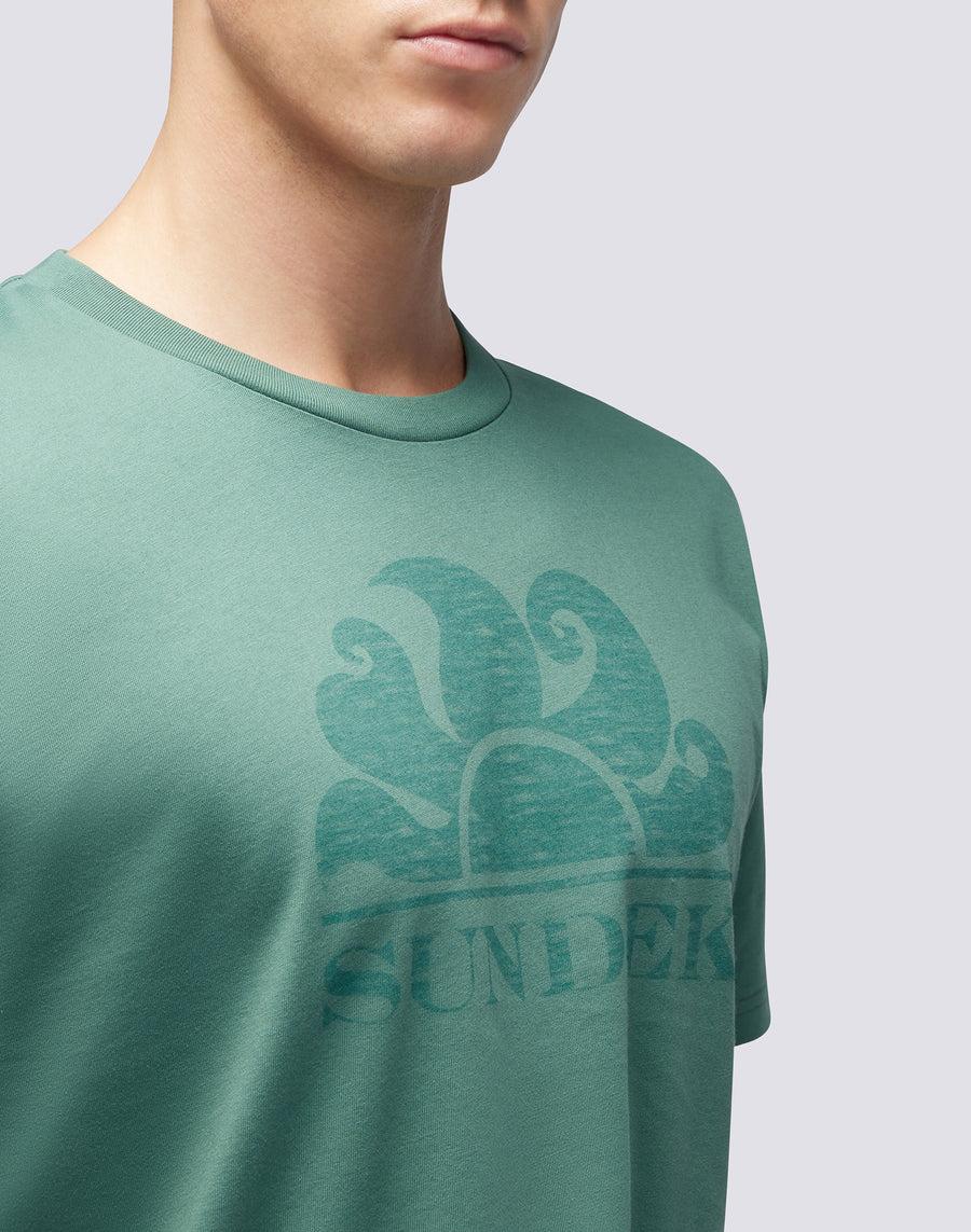 Sundek T-SHIRT MANICHE CORTE CON LOGO m021tej78ot-a1600 Offerta Giorno del Papà