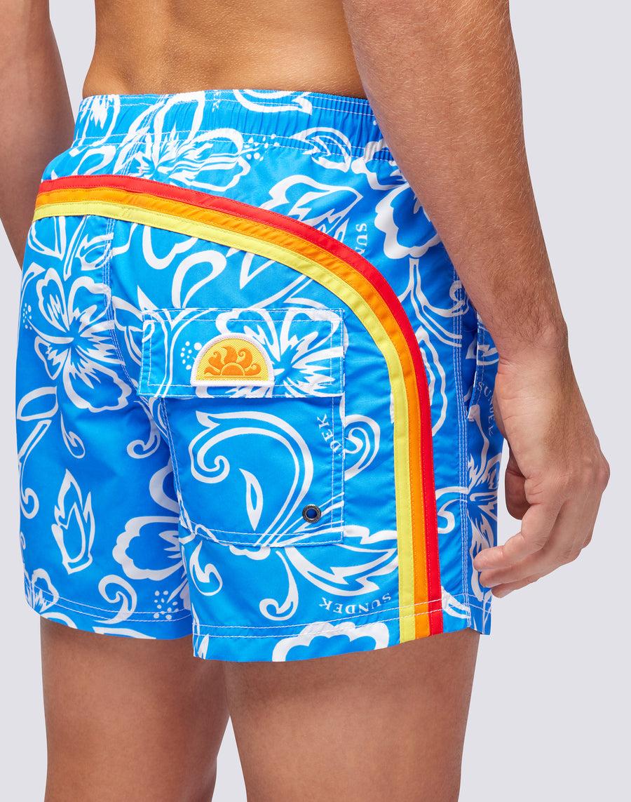 Sundek BOARDSHORT STAMPA ARCHIVE HIBISCUS m504bdta1ia-616ia Soddisfazione Garantita