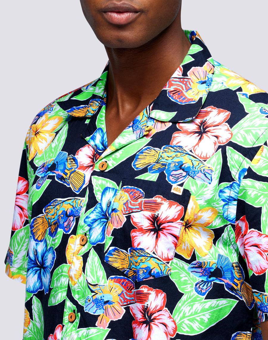 Sundek camicia con stampa floreale all over m669tesj500-a1800 Economico