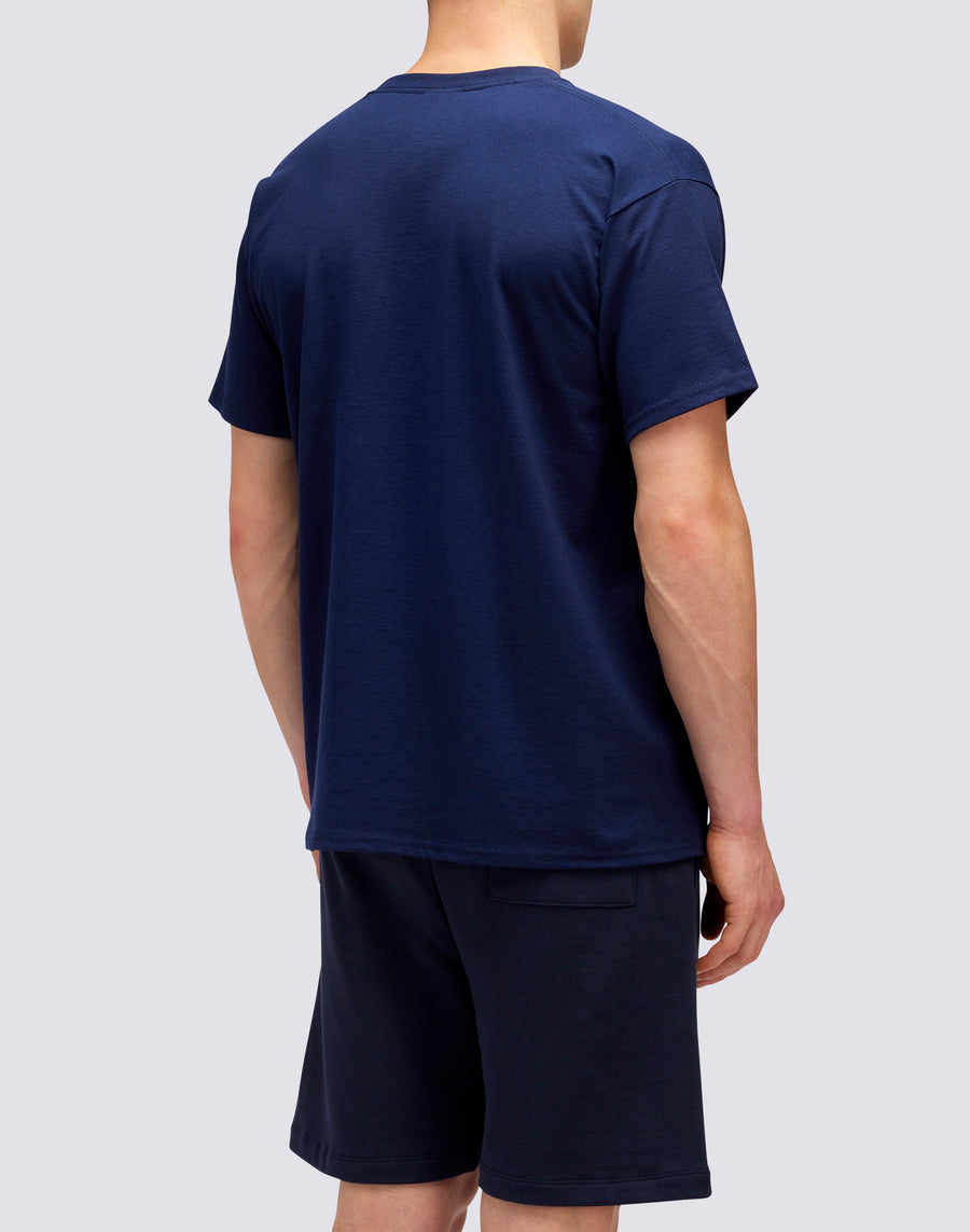 Sundek T-SHIRT HERITAGE PATCH m643tejy300-00700 In Vendita
