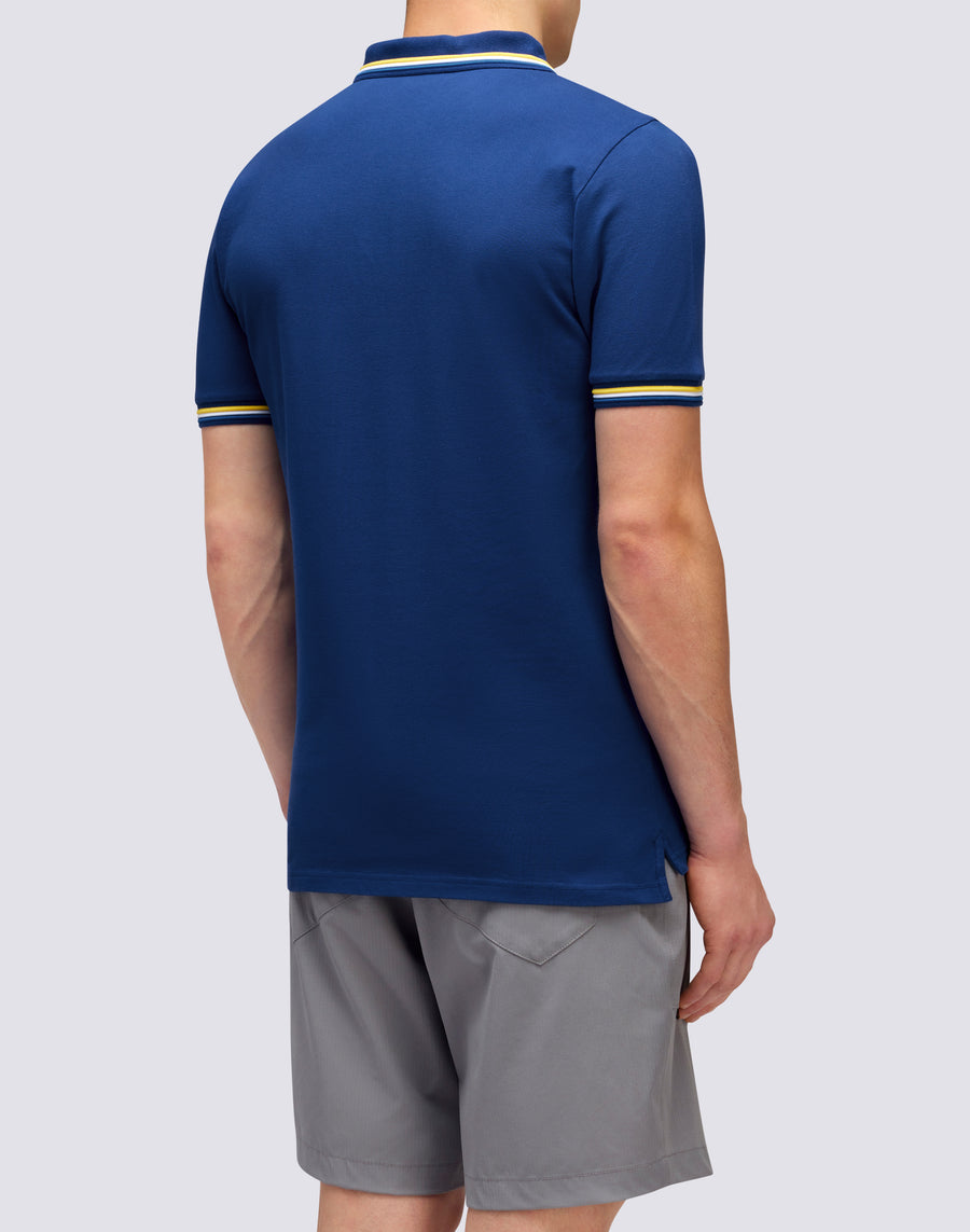 Sundek POLO BRICE IN COTONE PIQUET CON DETTAGLI TRICOLOR m779plj6500-a1701 I Più Venduti