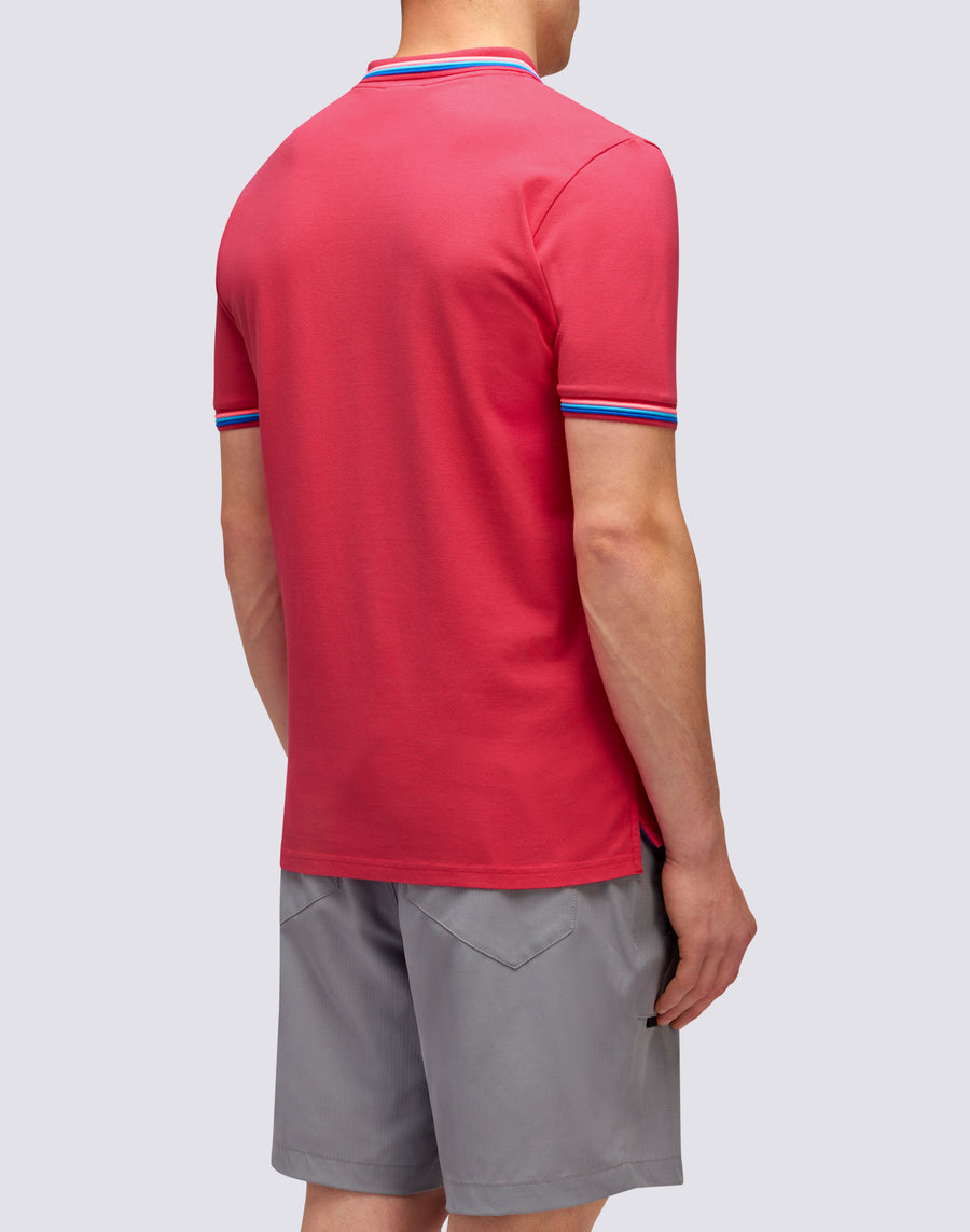 Sundek POLO BRICE IN COTONE PIQUET CON DETTAGLI TRICOLOR m779plj6500-69203 Negozio