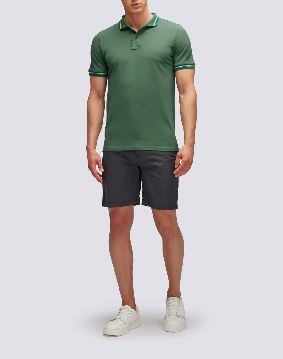Sundek POLO BRICE IN COTONE PIQUET CON DETTAGLI TRICOLOR m779plj6500-a1601 Italy