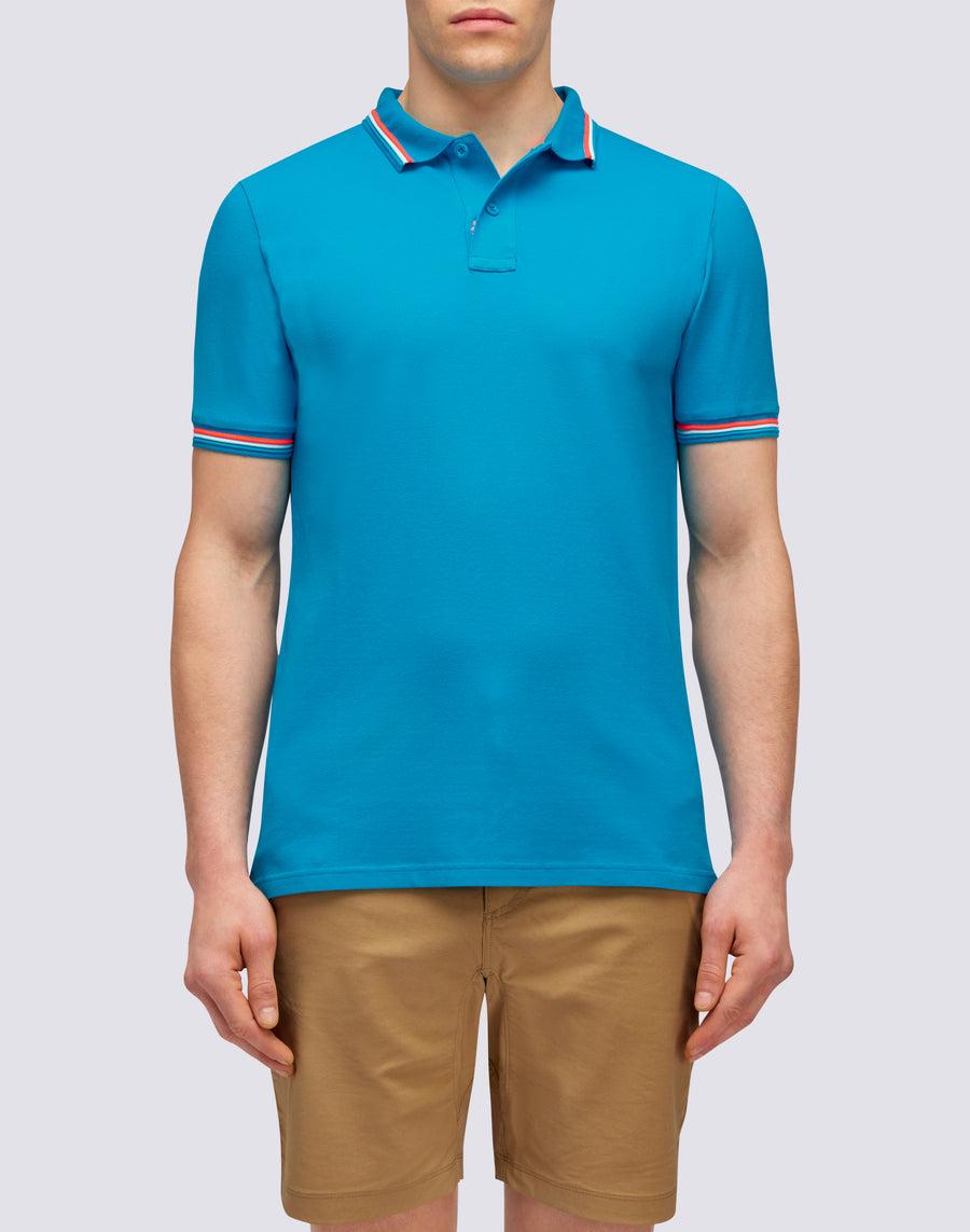 Sundek POLO BRICE IN COTONE PIQUET CON DETTAGLI TRICOLOR m779plj6500-67403 Qualità