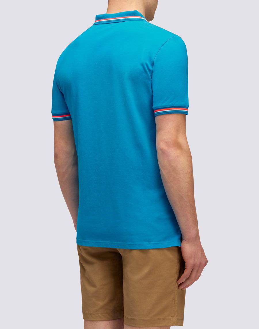 Sundek POLO BRICE IN COTONE PIQUET CON DETTAGLI TRICOLOR m779plj6500-67403 Qualità