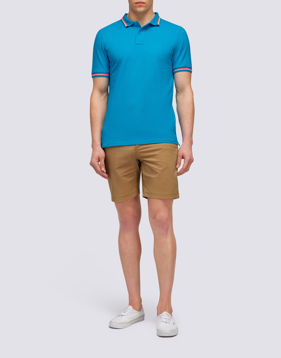 Sundek POLO BRICE IN COTONE PIQUET CON DETTAGLI TRICOLOR m779plj6500-67403 Qualità